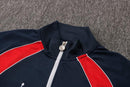 Conjunto Inverno PSG Azul e Vermelha Jordan - Com Fecho