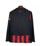Camisa Milan I 25/26 Manga Longa - Torcedor Puma Masculina - Vermelha e Preta